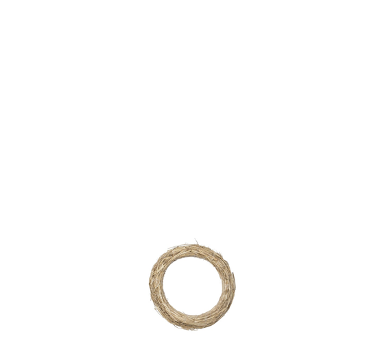 Halmkrans natur 16 cm