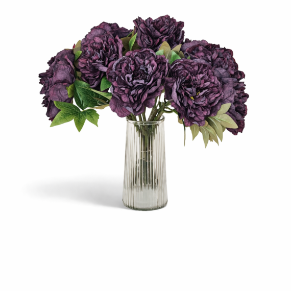 Silkeblomster med pæoner